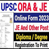 UPSC ORA Various Post Online Form 2023