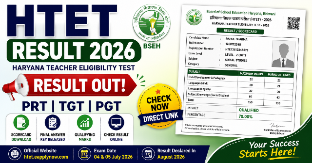 Haryana TET Result 2026